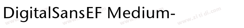 DigitalSansEF Medium字体转换